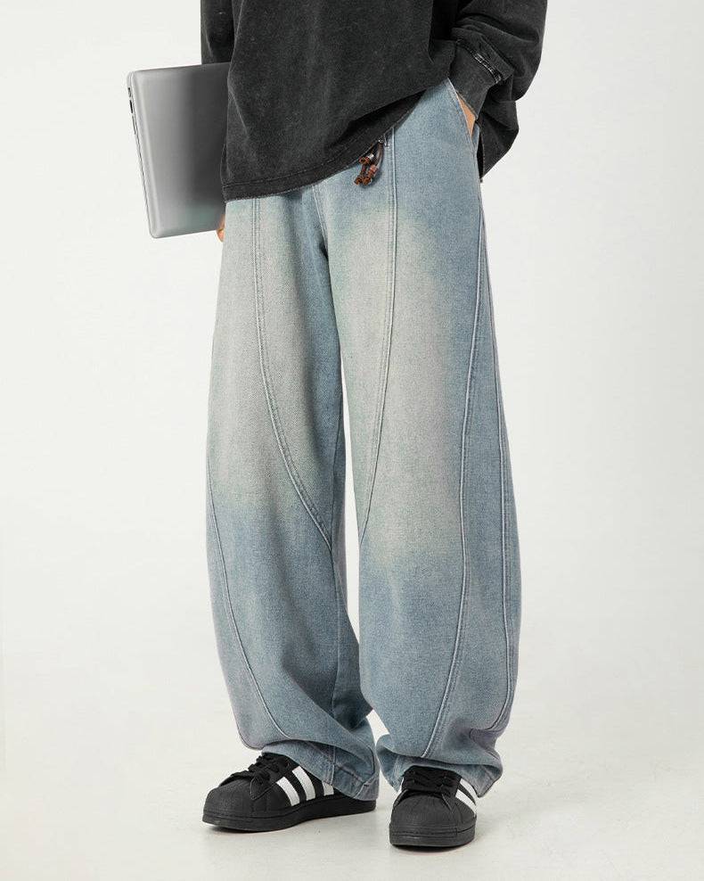 The Japanese-Style Wide-Leg Denim Jeans