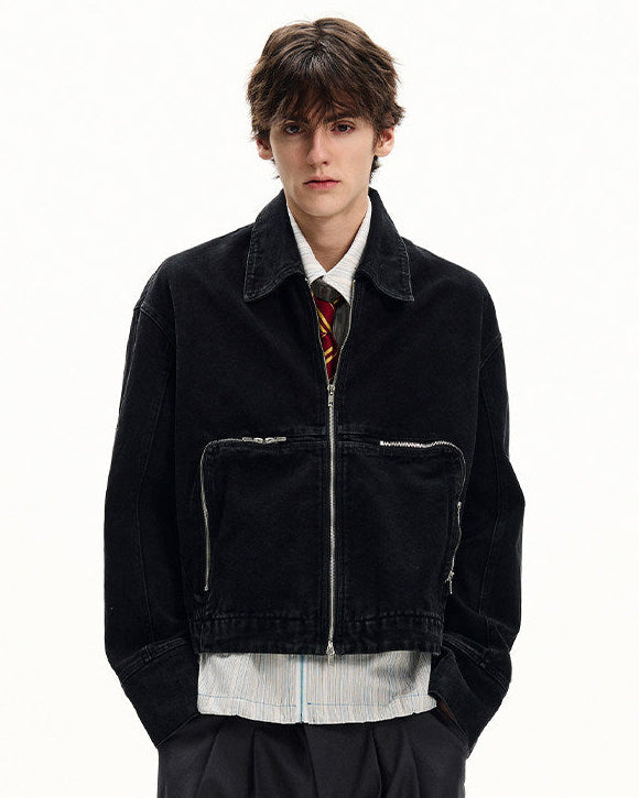 Relaxed Fit Cotton Work Jacket
