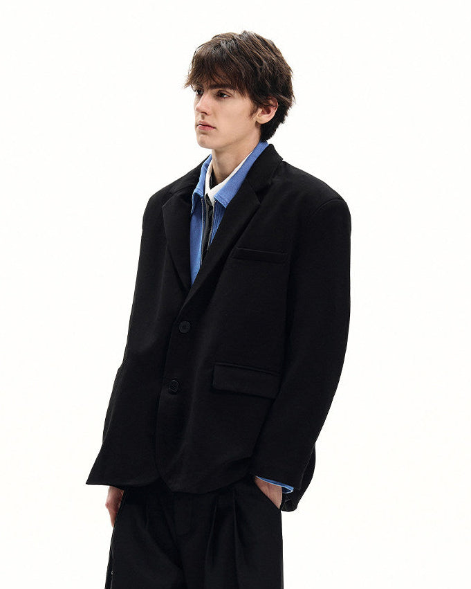 Classic Tailored Wool Blazer