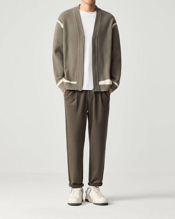 The Mo Maike 2025 Stylish V-Neck Knit Cardigan