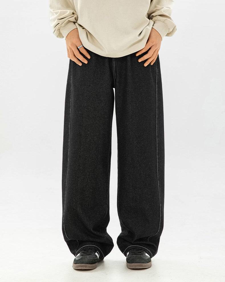 The Split-Silhouette Raw Denim Jeans