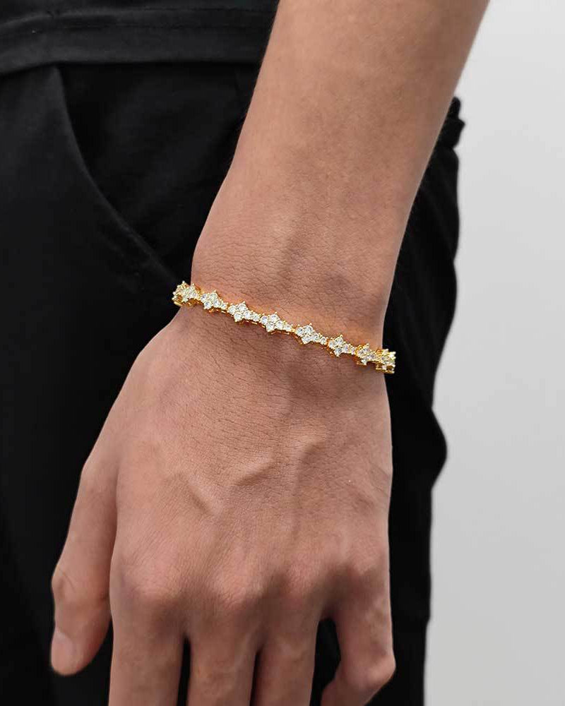 Star Cut Tennis Bracelet