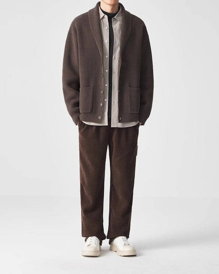 The VerdeEase Knit Shawl Collar Cardigan