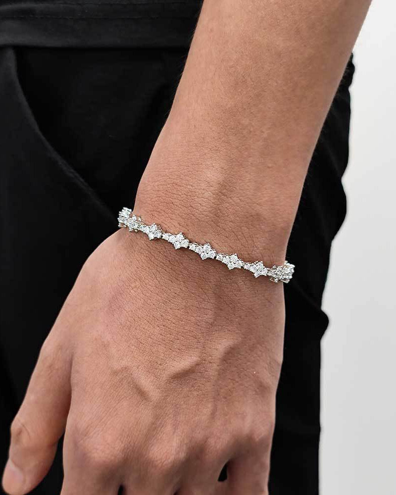 Star Cut Tennis Bracelet
