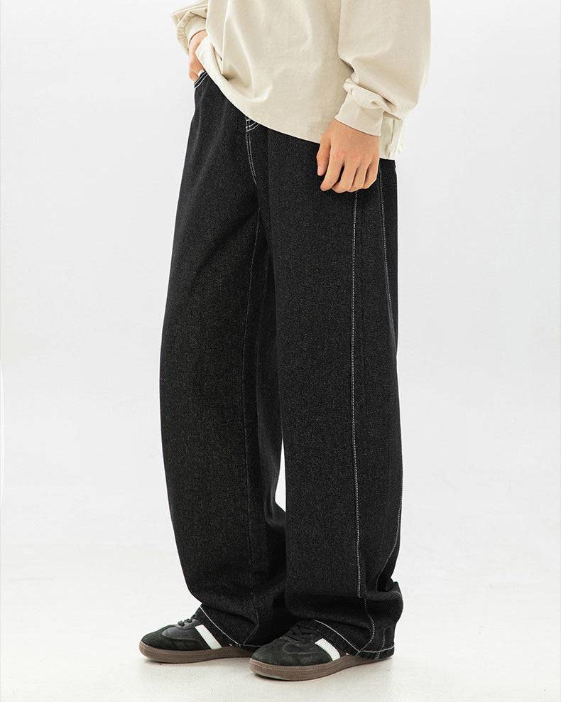 The Split-Silhouette Raw Denim Jeans