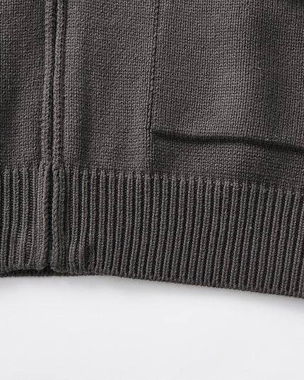 The Mo Maike UrbanCraft Thick Knit Half-Turtleneck Cardigan