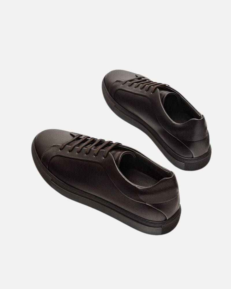 Classic Leather Low-Top Sneakers - brown