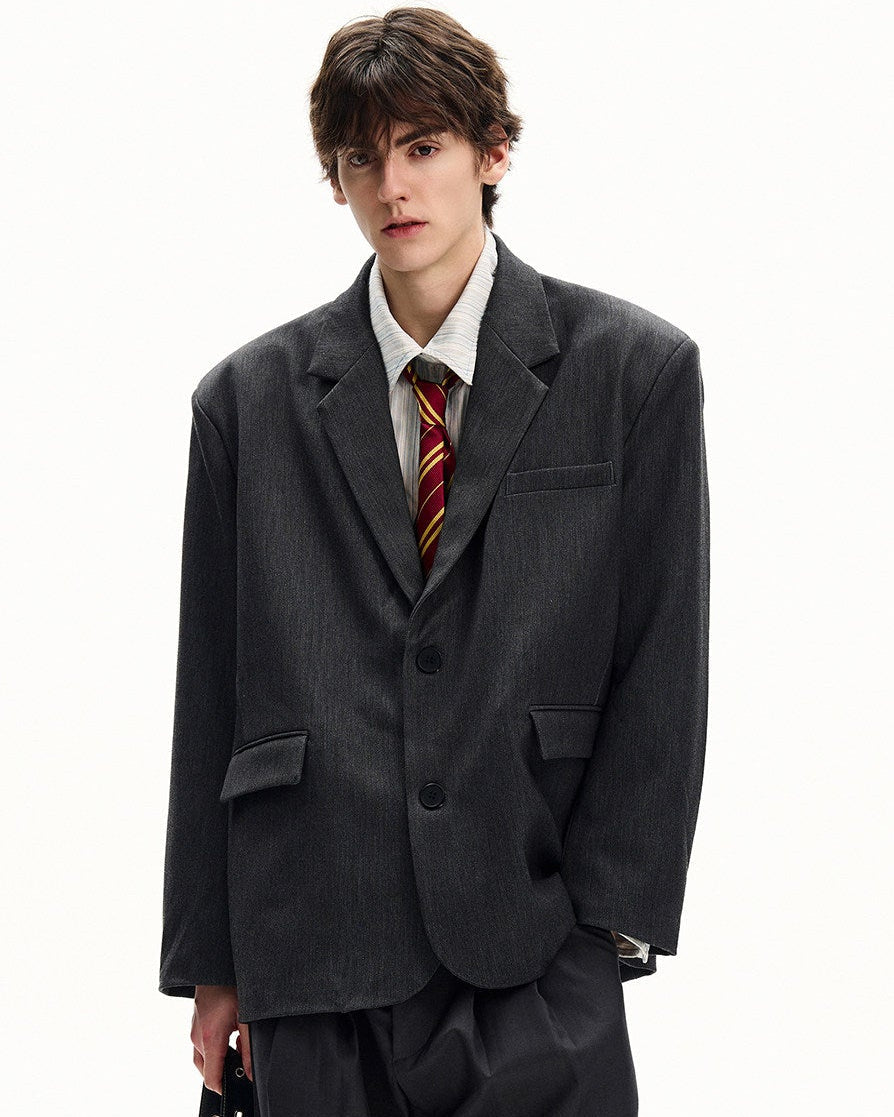 Classic Tailored Wool Blazer