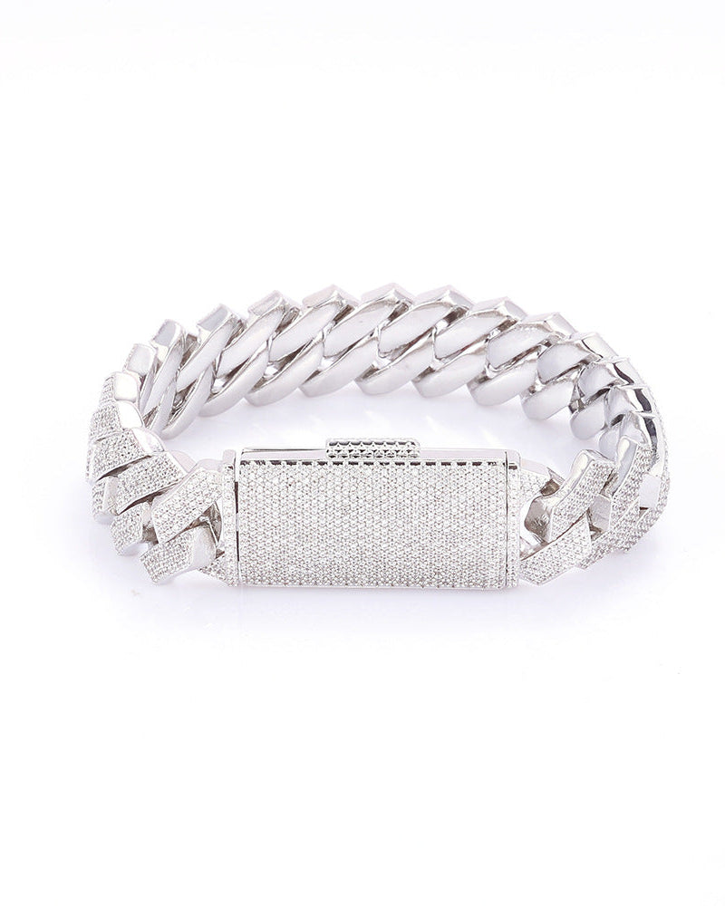 Grand Pavé Cuban Link Bracelet
