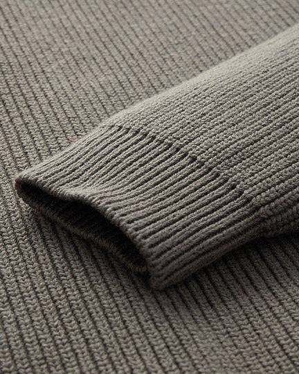 The Mo Maike Dual-Tone Lapel Knit Cardigan Jacket