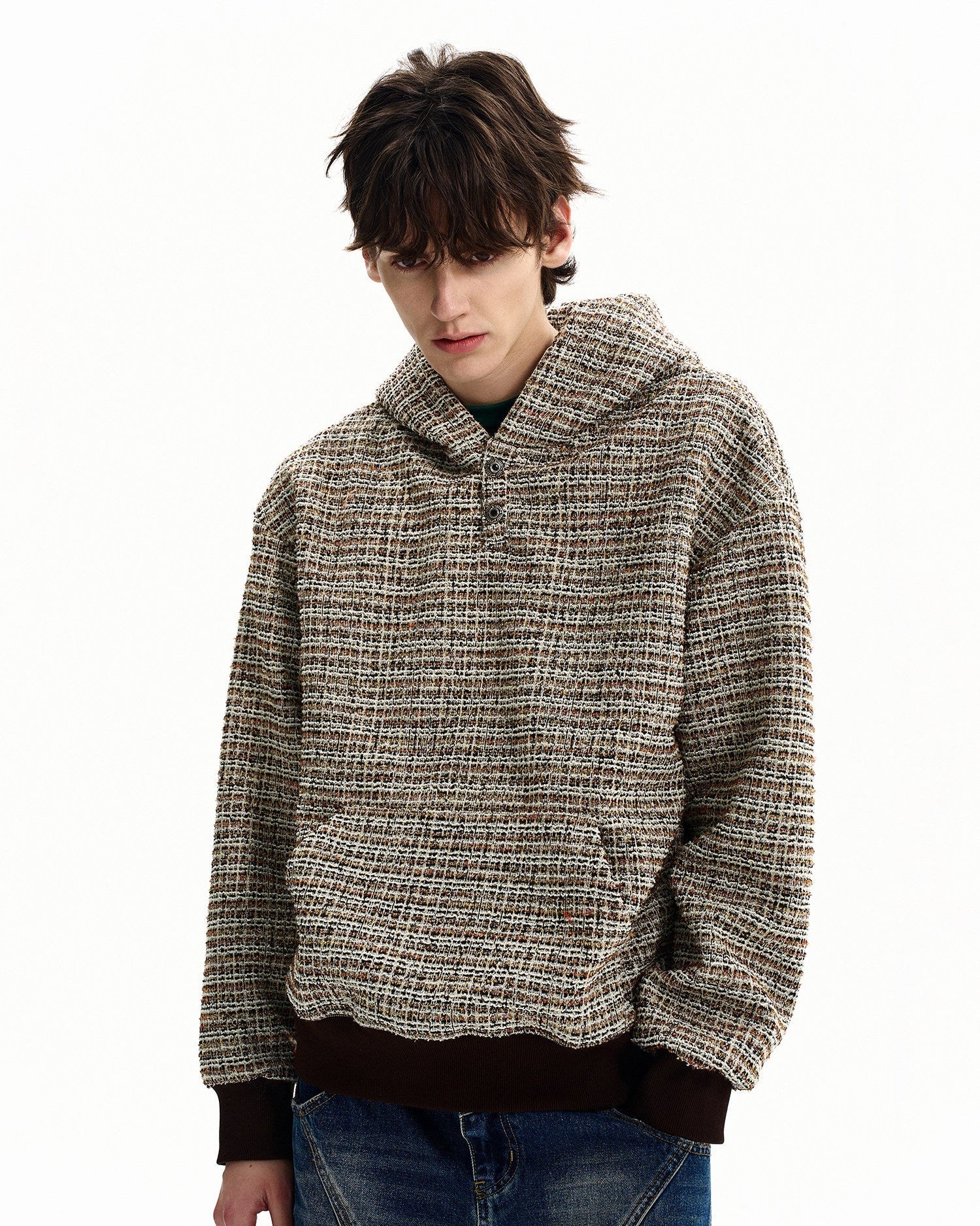 Premium Knit Hooded Sweater
