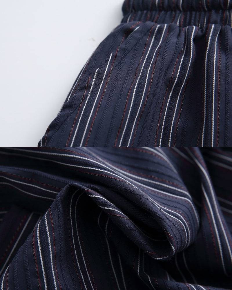 Relaxed Pinstripe Shorts