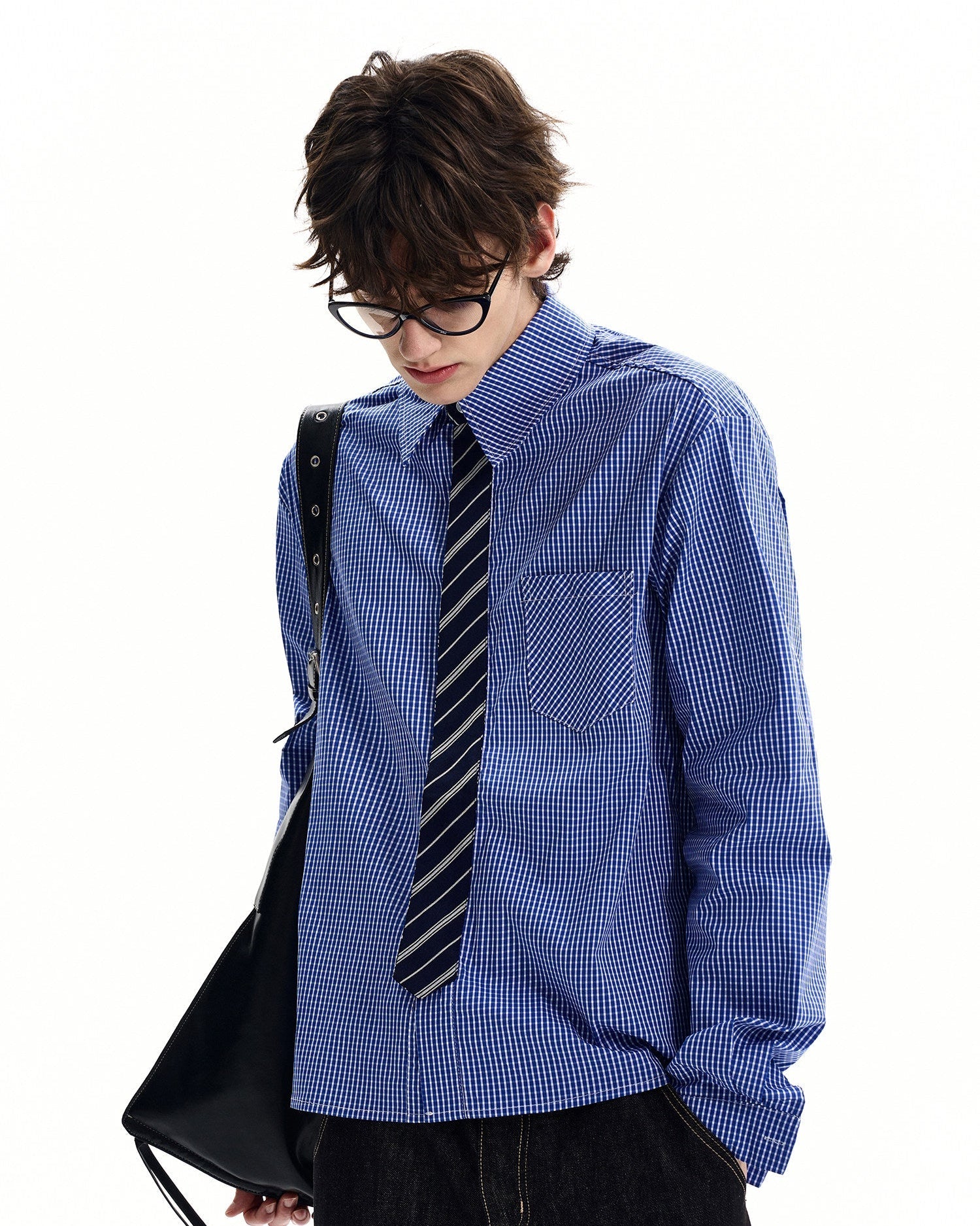 Micro Check Cotton Poplin Shirt