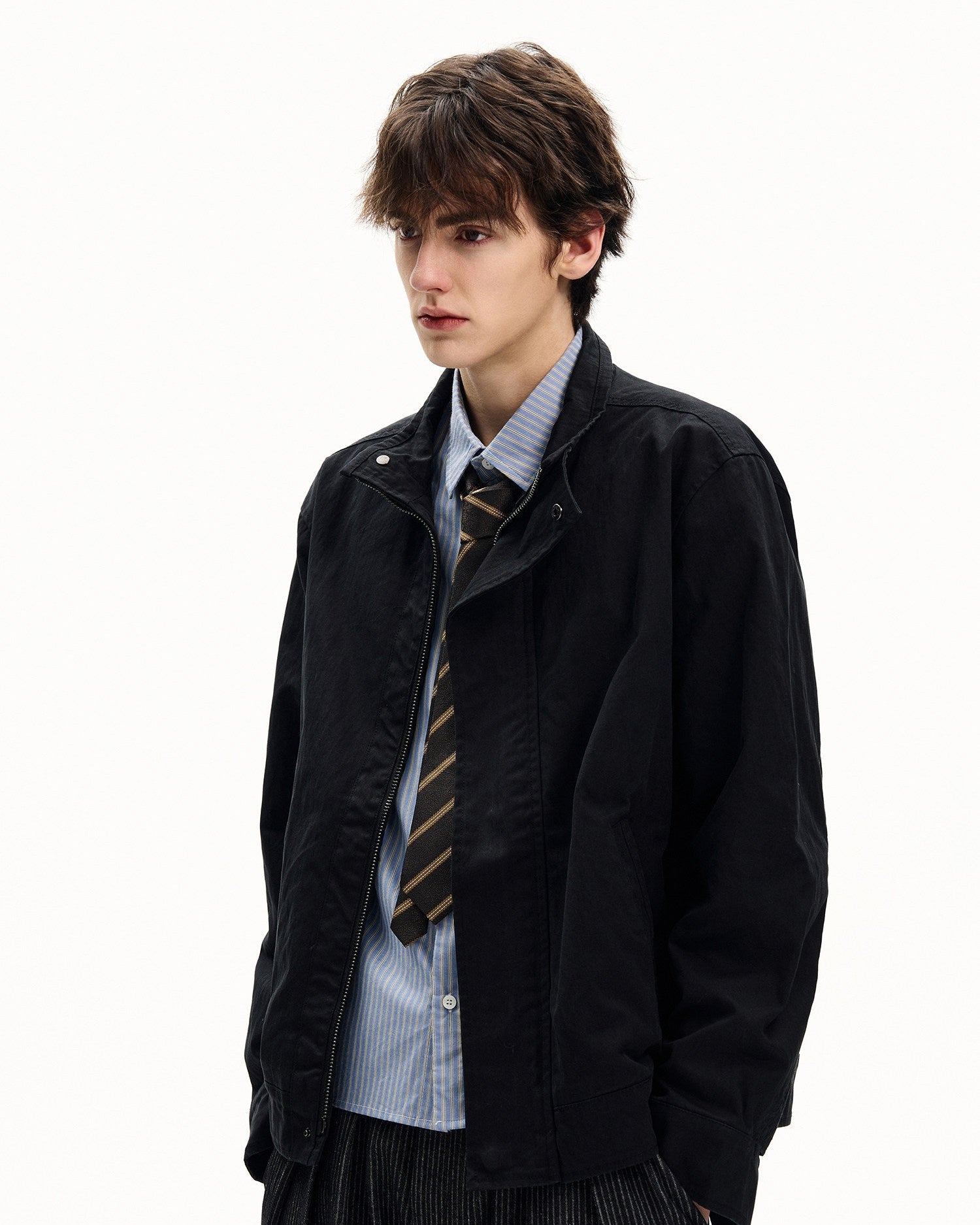 Solid Hooded Utility Jacket
