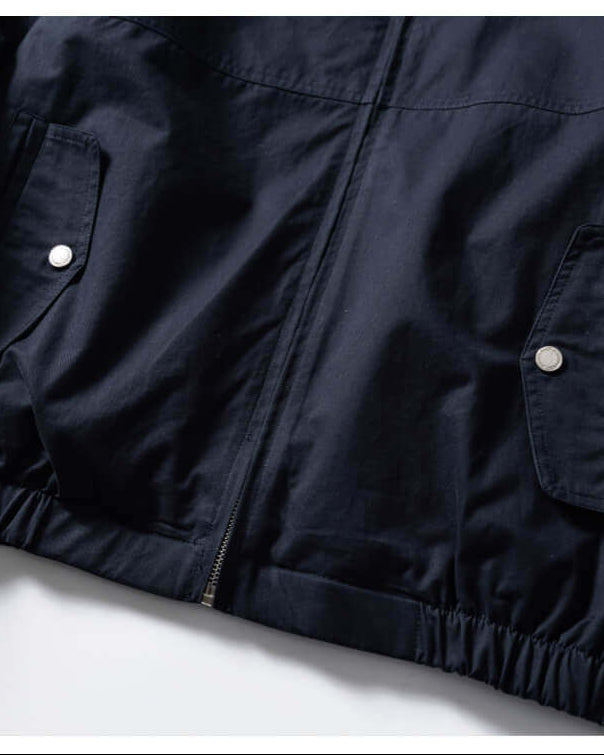 Clean Fit Cotton Zip Jacket