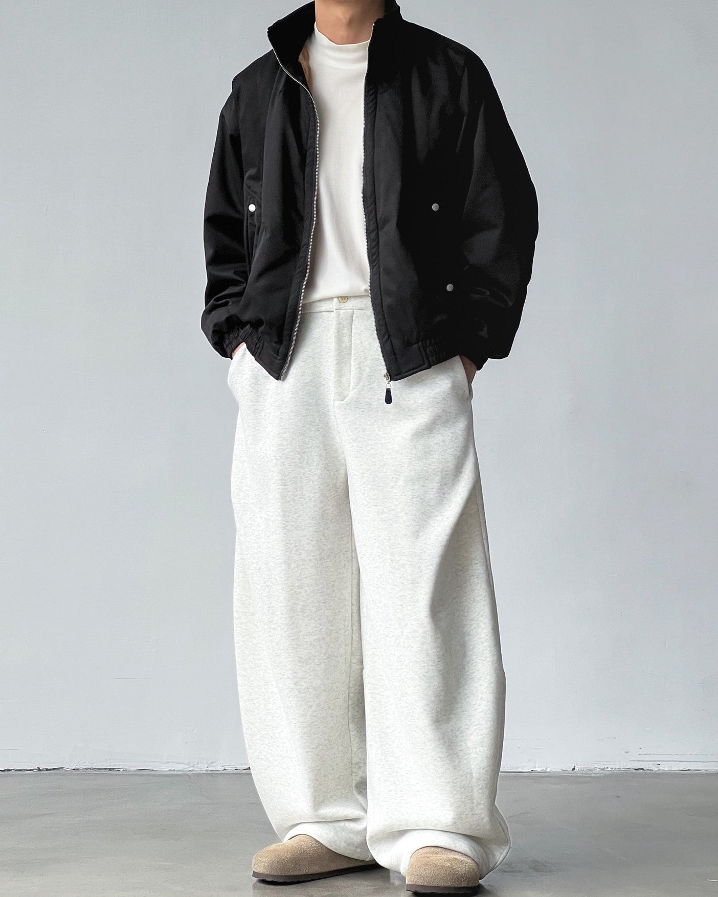 Cotton Fleece Wide Sweat Pant
