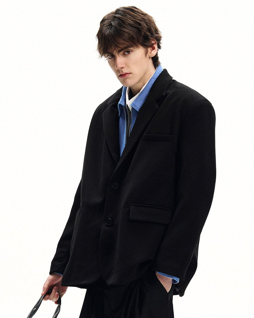 Classic Tailored Wool Blazer
