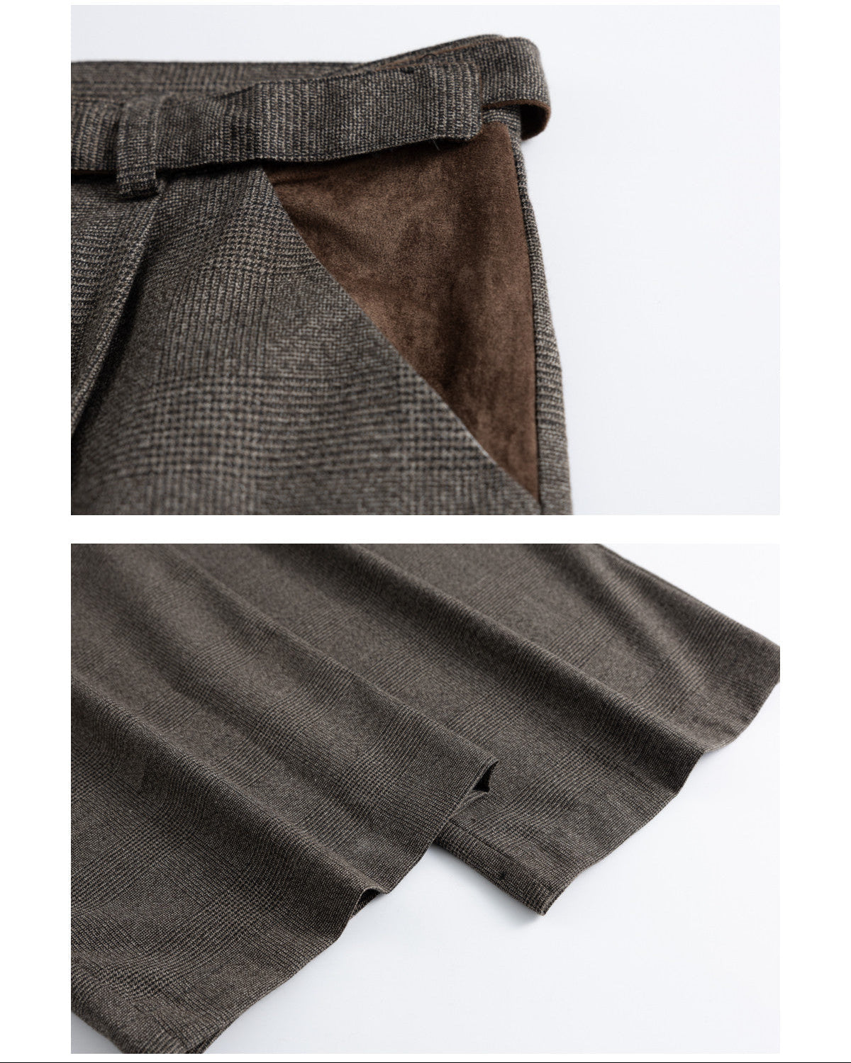 Soft Wool Tailored Wide Trousers