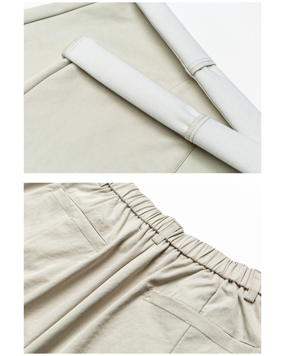 Lightweight Pleated Cotton Trousers