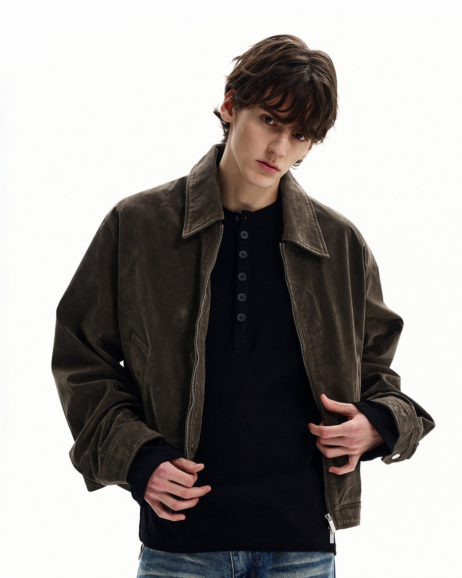 Vintage Wash Cotton Casual Jacket