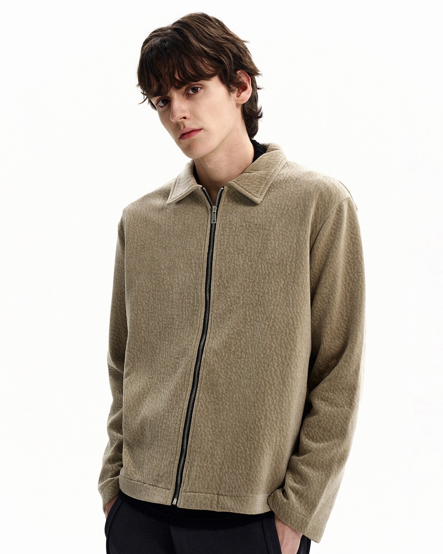 Refined Textured Casual Jacket