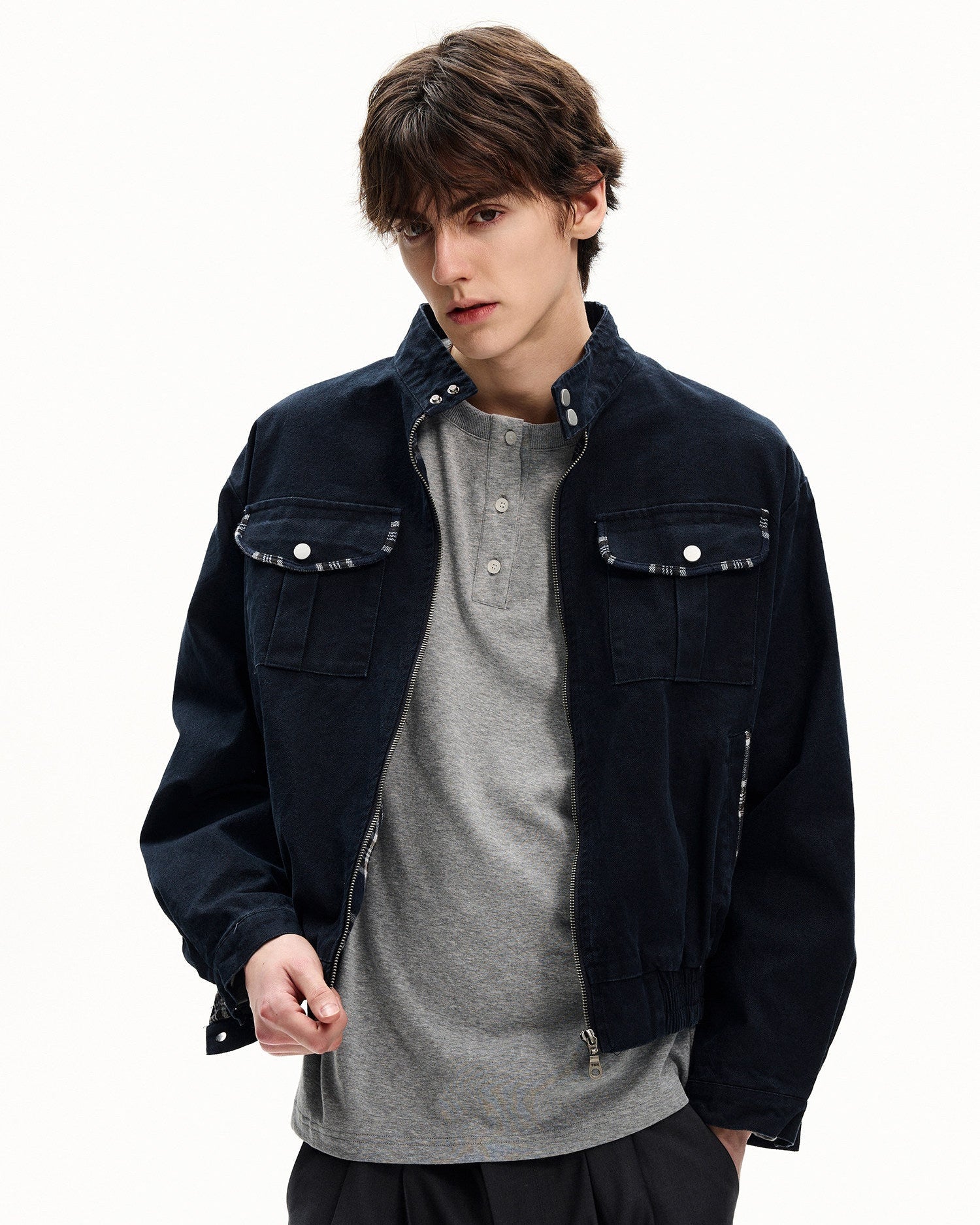Refined Cotton Work Jacket