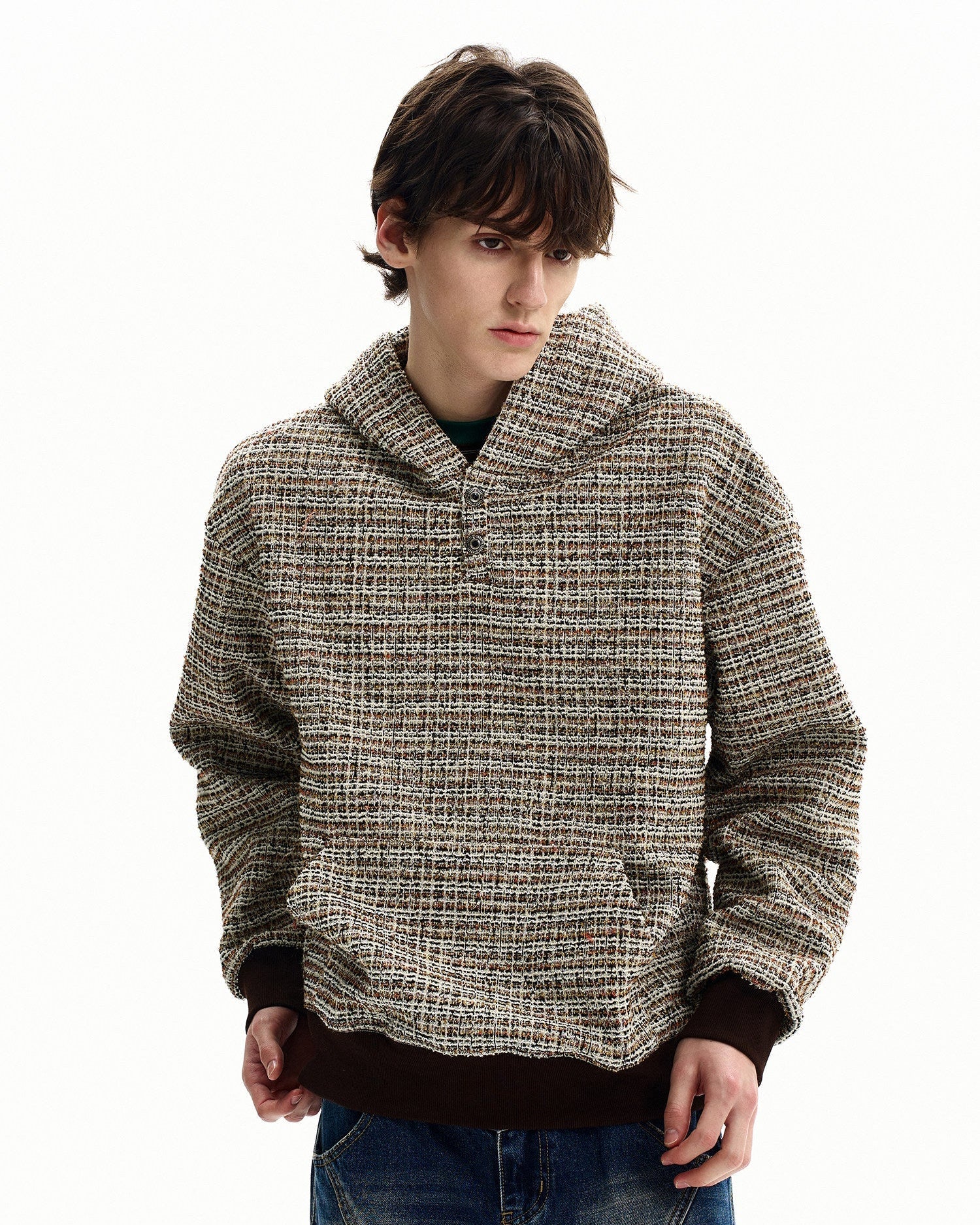 Premium Knit Hooded Sweater
