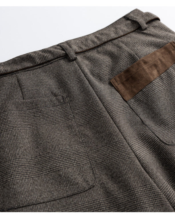 Soft Wool Tailored Wide Trousers
