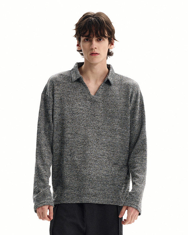 Refined Merino Polo Sweater