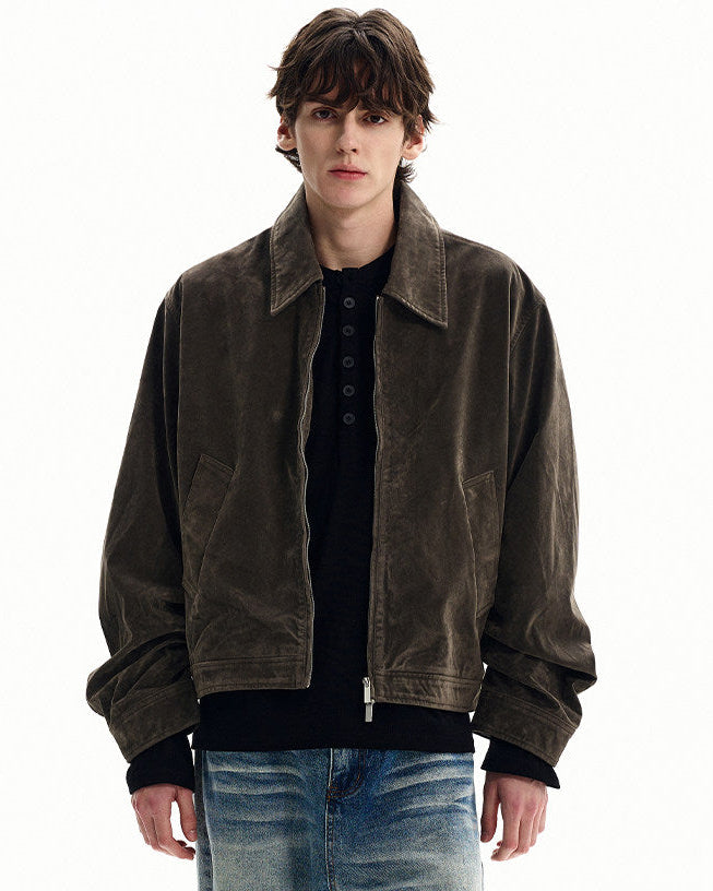 Vintage Wash Cotton Casual Jacket