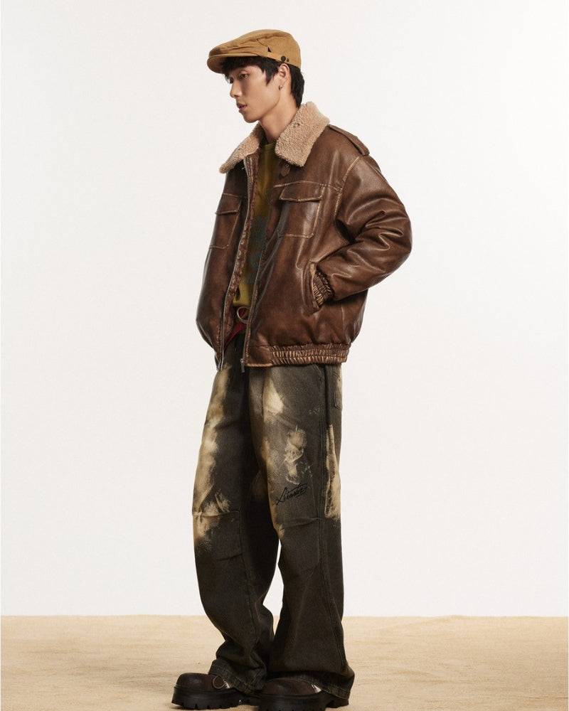 Heritage Aviator Leather Jacket