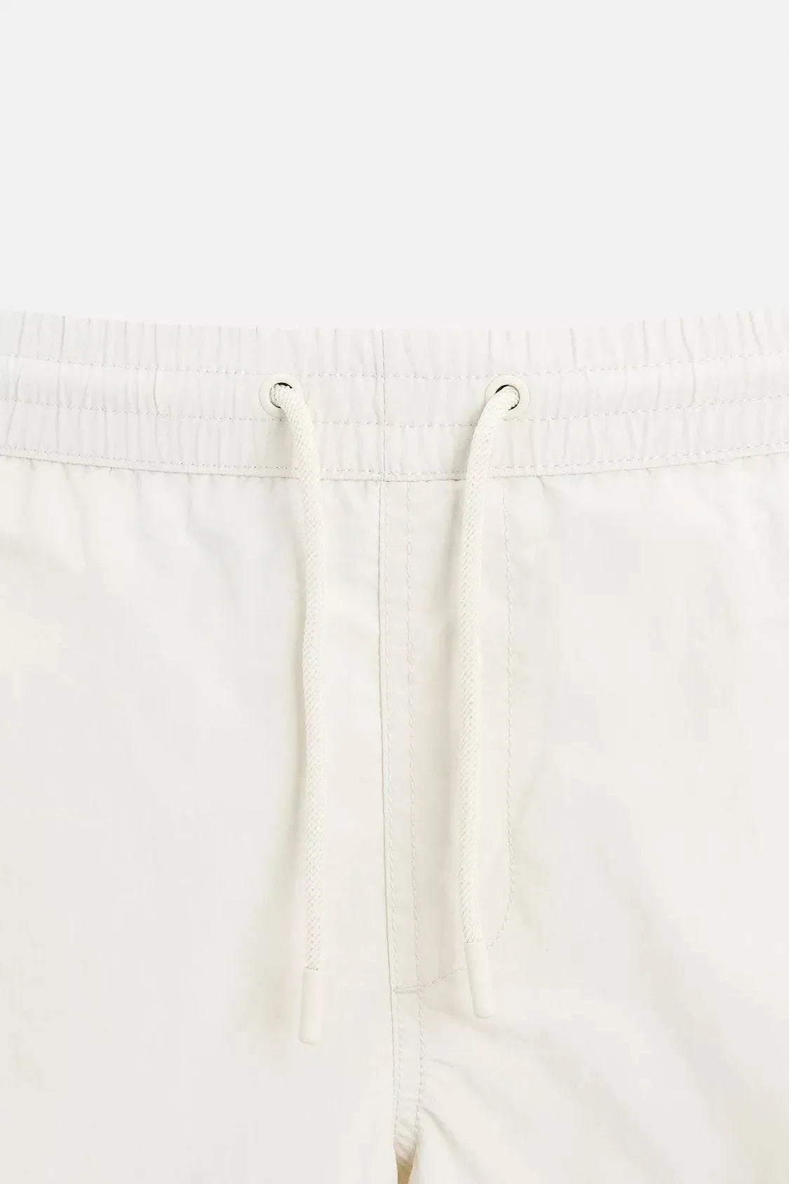 BASIC MID-LENGTH SWIMMING SHORT - WHITE
