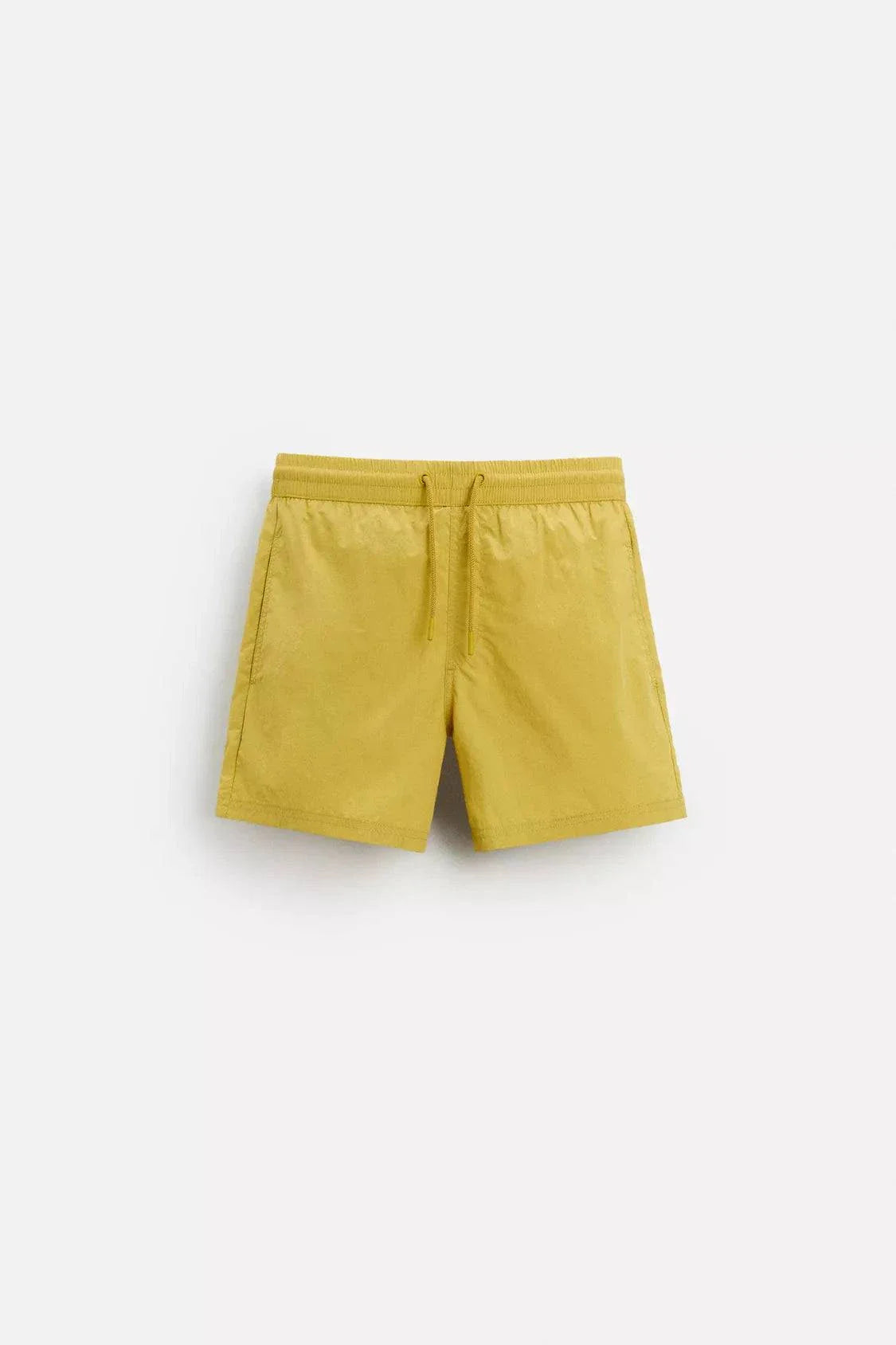 BASIC MID-LENGTH SWIMMING SHORT - YELLOW