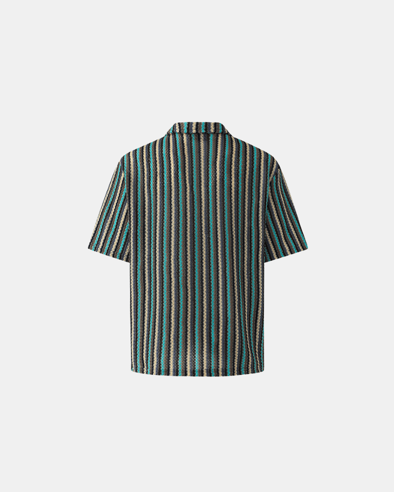Striped Textured Resort Shirt