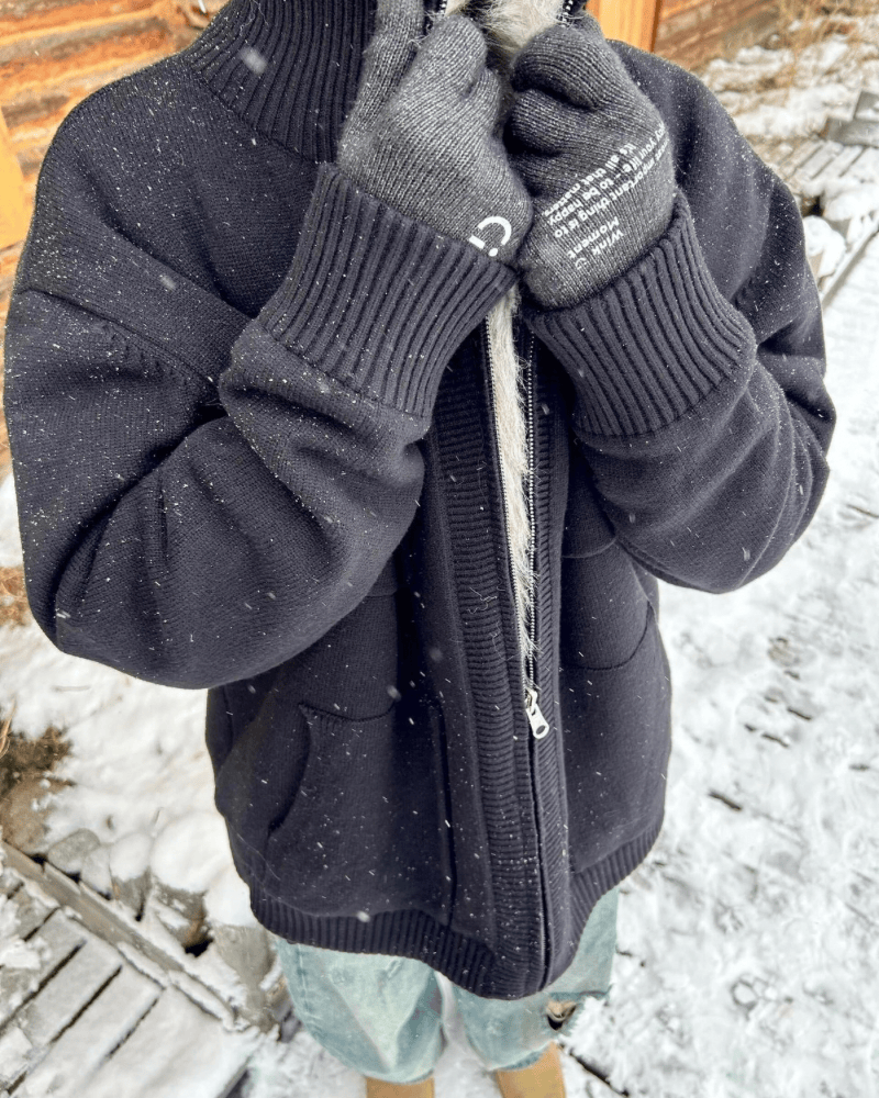 Faux‑Fur Collar Utility Jacket