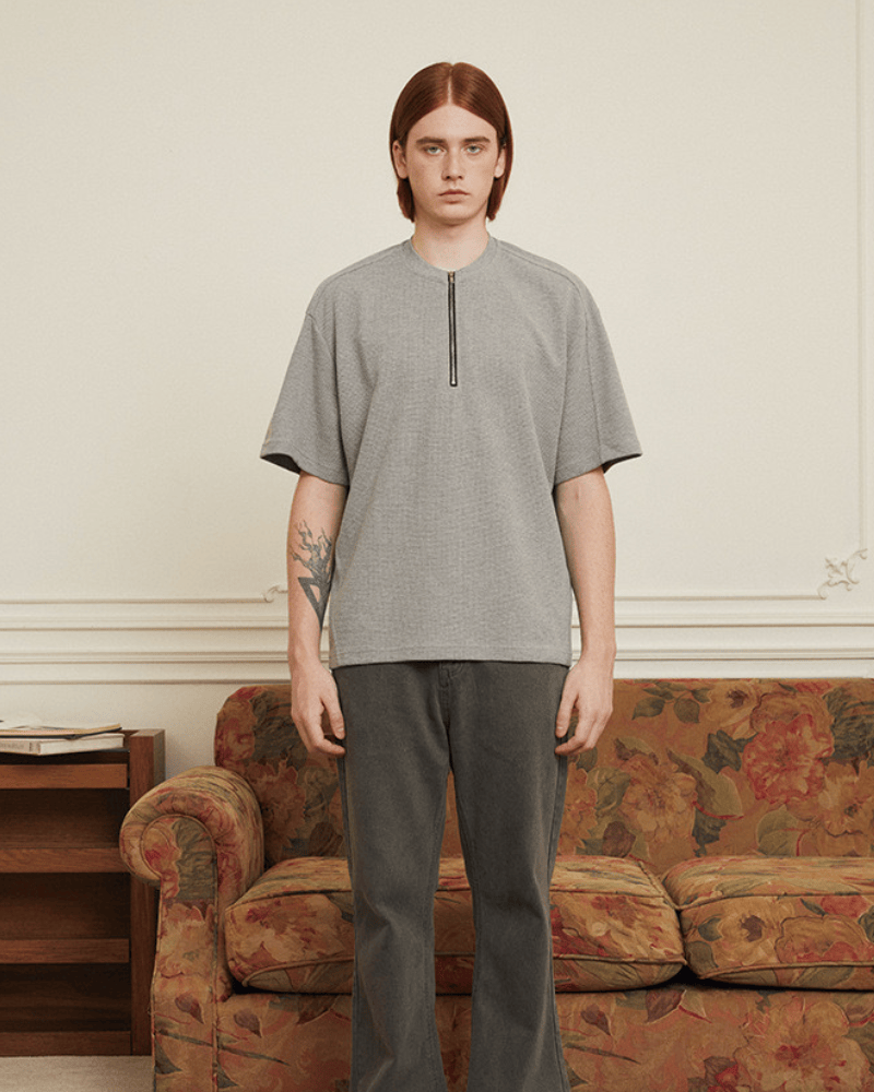 Oversized zip tee