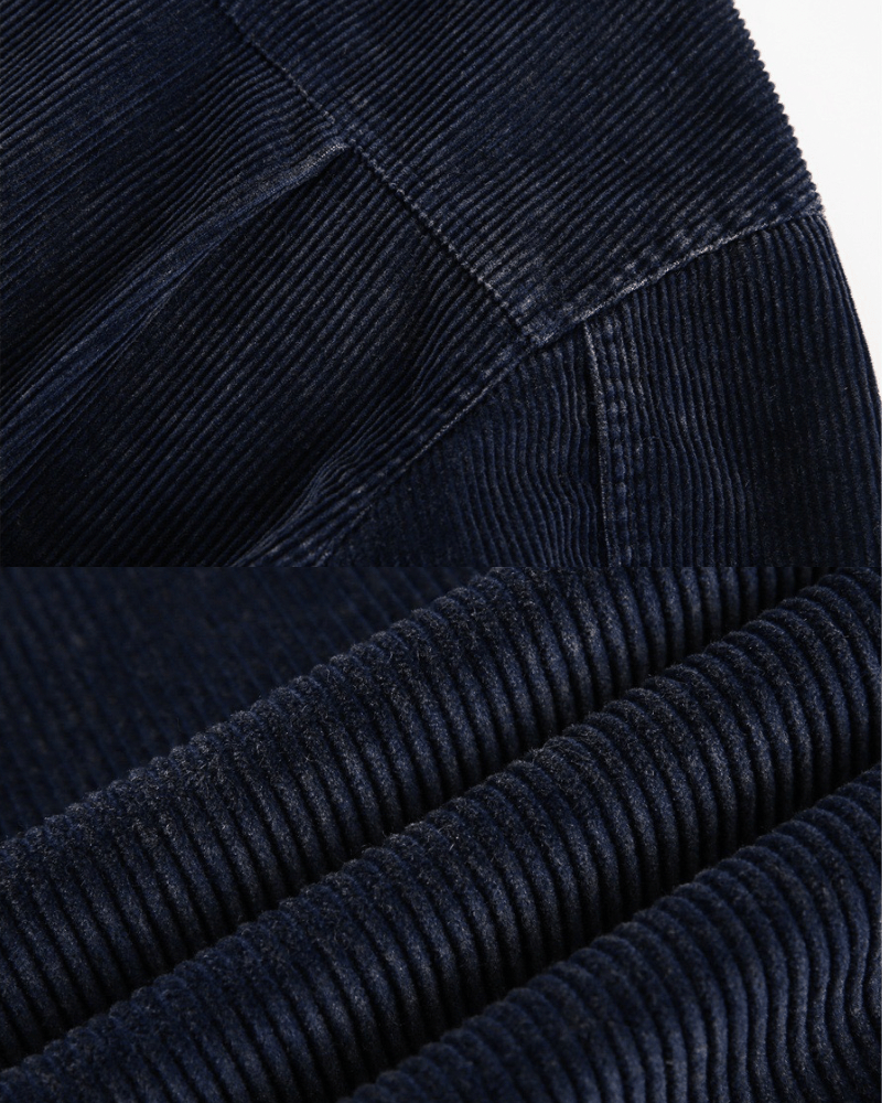 Indigo Corduroy Overshirt Jacket