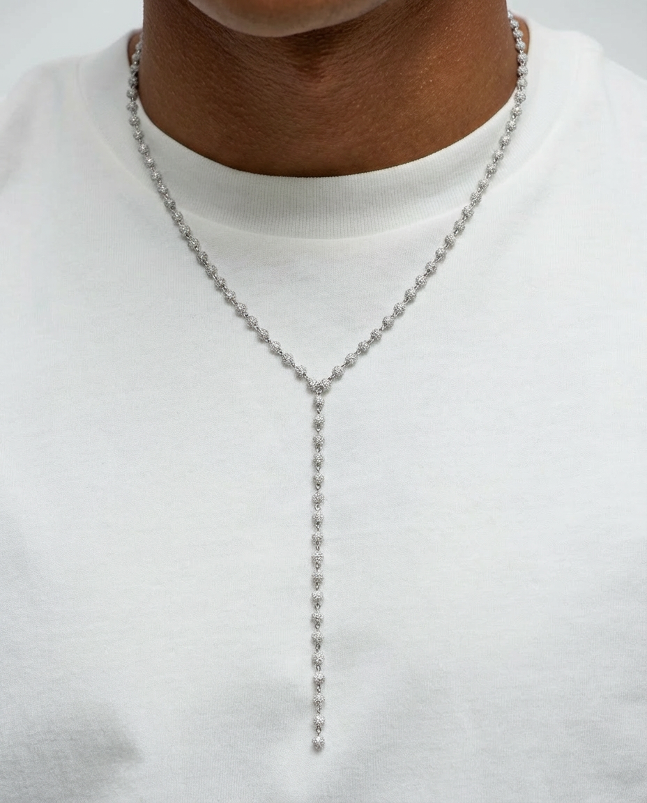 Icon Pavé Tennis Chain Necklace