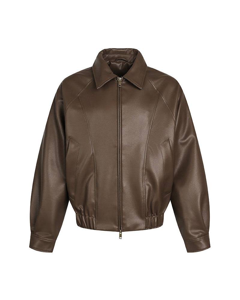 The Langford Cropped Leather Jacket