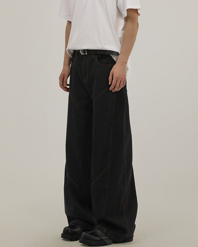Tailored Wide-Leg Jeans