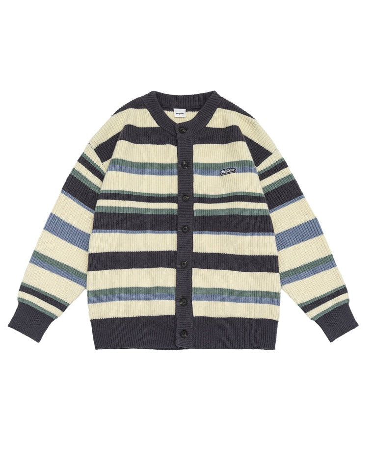 The Bridlewood Preppy Striped Cardigan