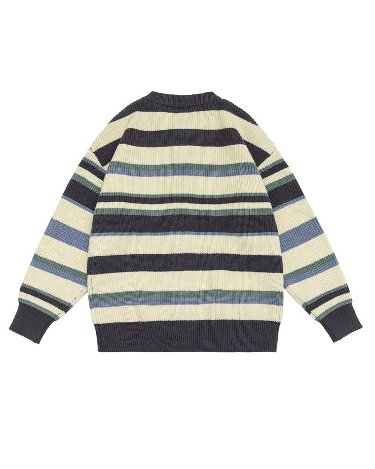 The Bridlewood Preppy Striped Cardigan