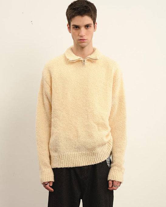 The Summit Textured Collar Sweater