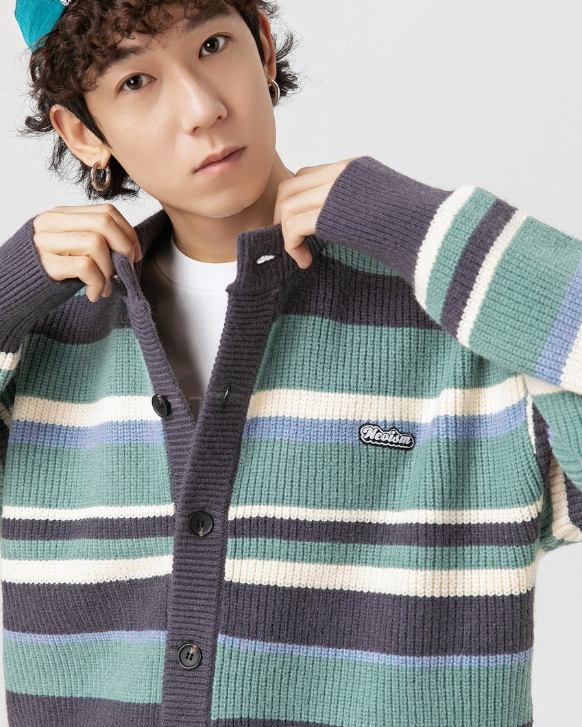 The Bridlewood Preppy Striped Cardigan