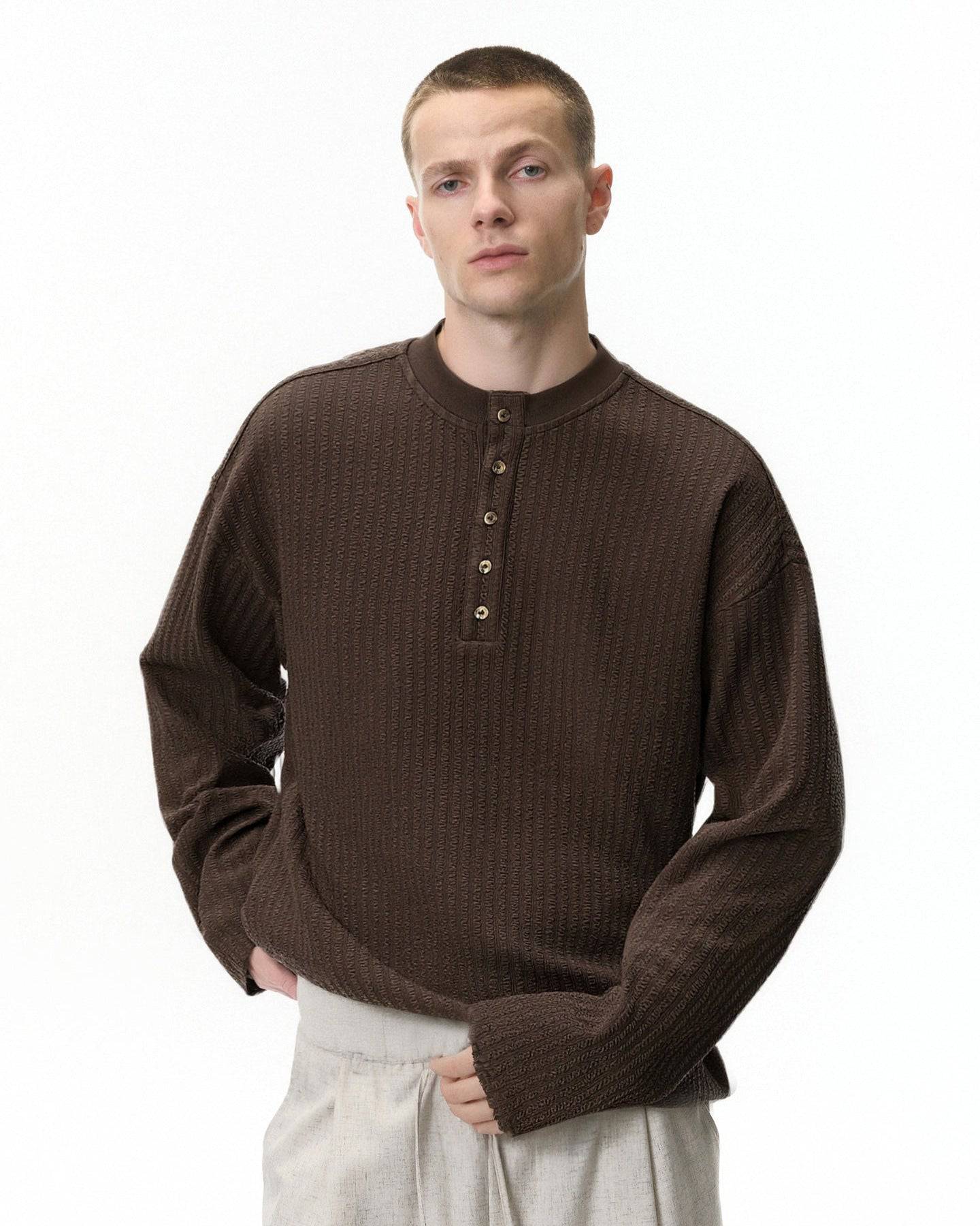 The Regent Henry Collar Long-Sleeve T-Shirt