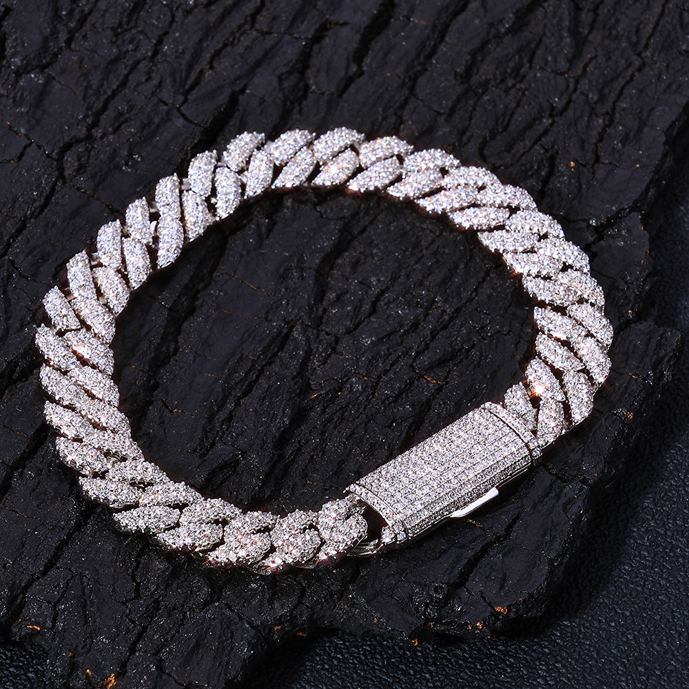Fully Iced Cuban Chain Bracelet