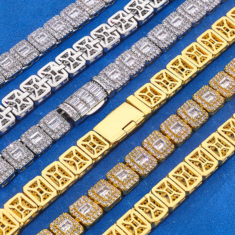 Imperial Baguette Tennis Chain Necklace