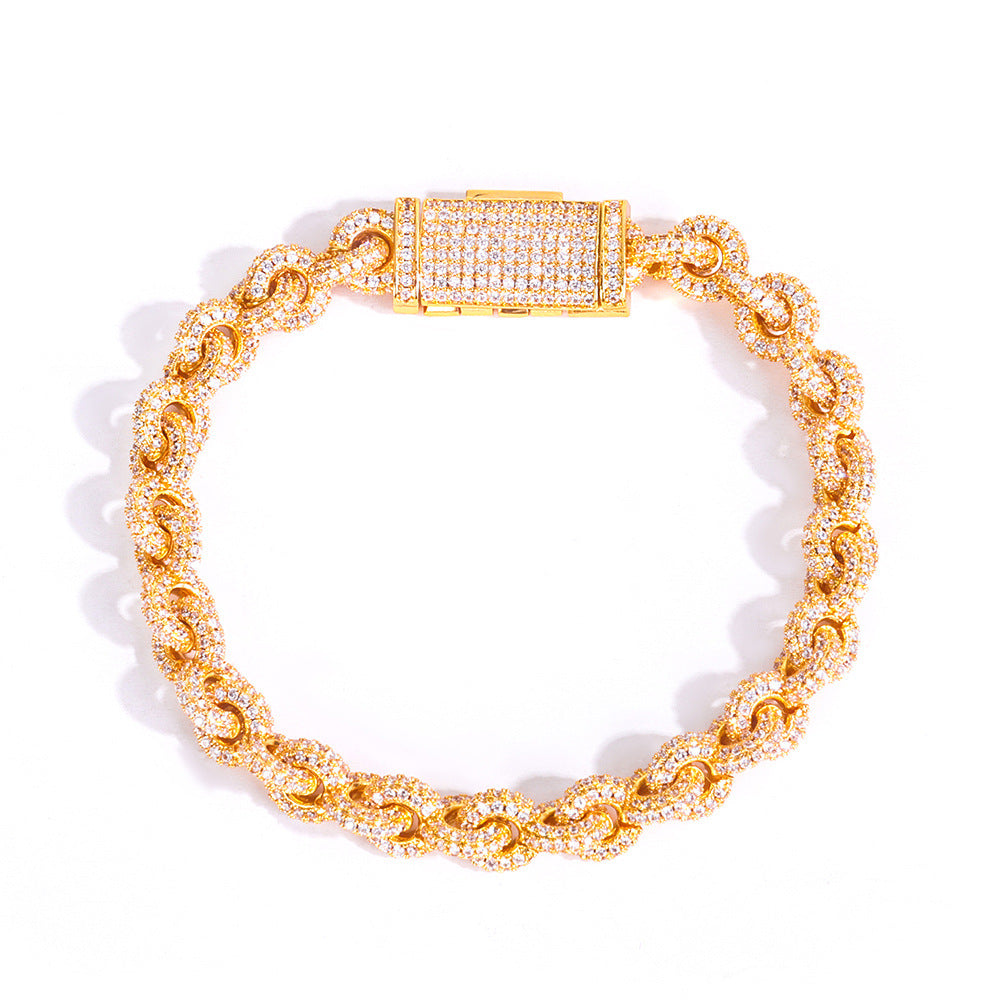 Iced Infinity Link Bracelet