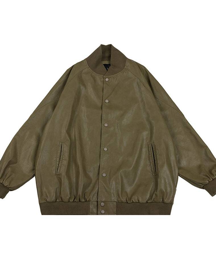 The Ridgepoint Varsity PU Leather Jacket