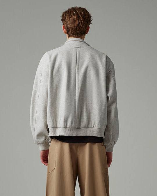The Veyron Textured Stand Collar Jacket